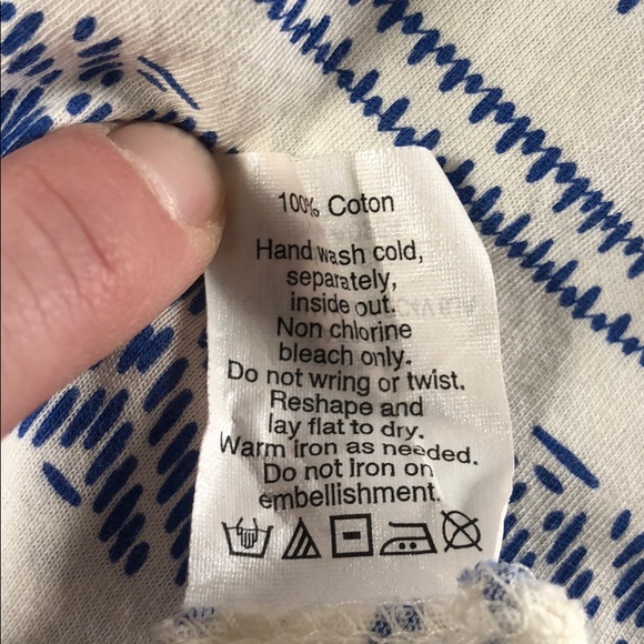 J. Crew Embroidered Printed Stripe top style A0284 - Picture 4 of 6